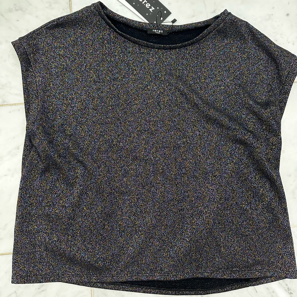 Terez metallic sleeveless Top